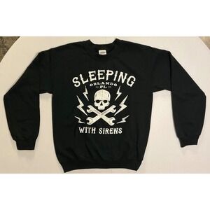 VTG Sleeping With Sirens Metal Band Sweatshirt Crewneck Hardcore Skull Florida